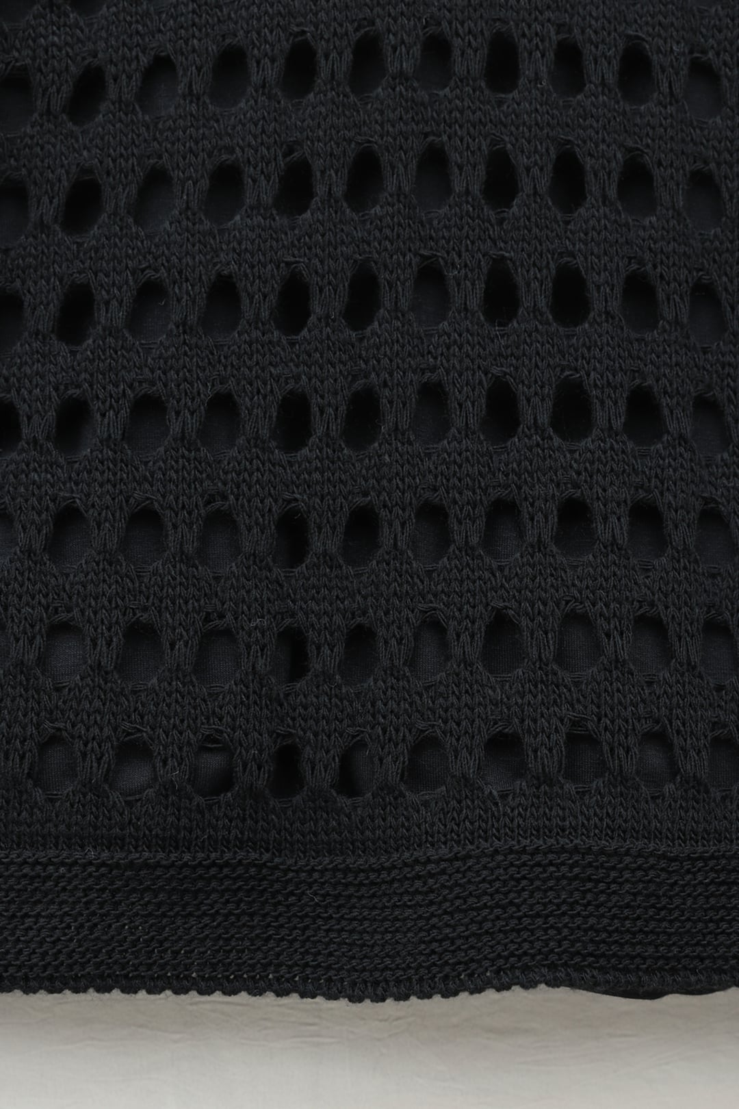 Black Boat Neck Openwork Knit Sweater - Podyumplus - by Peralane - photo 5