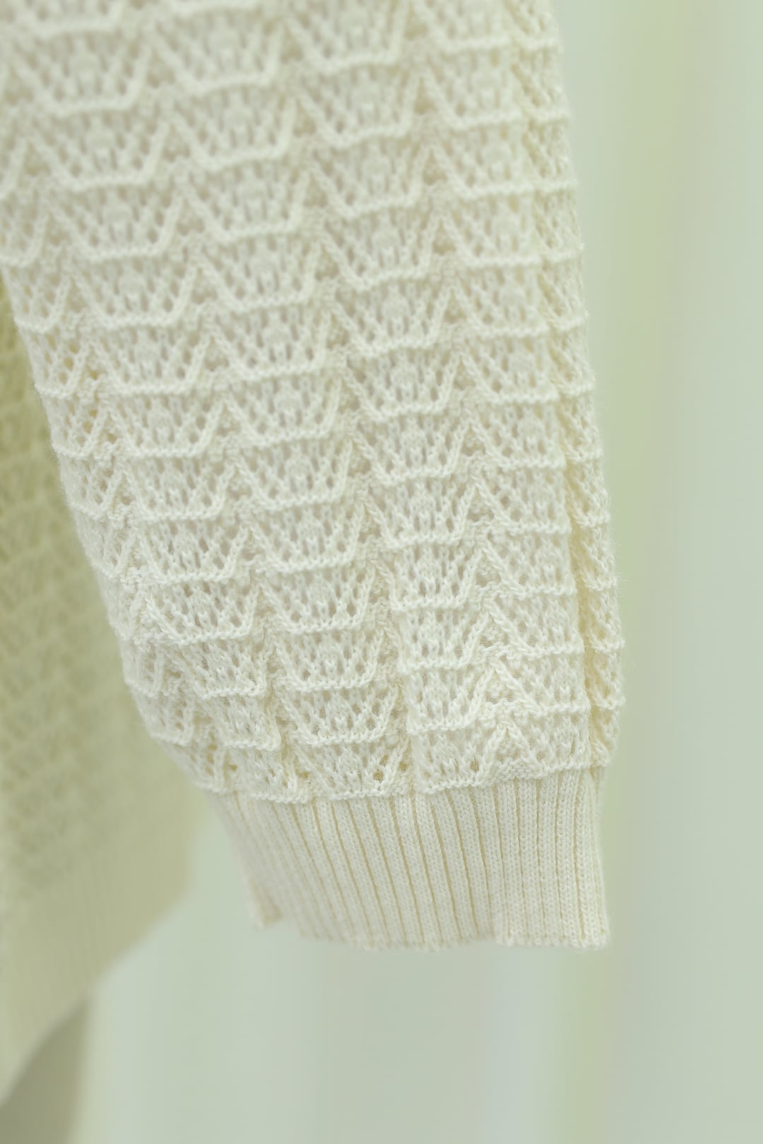 Cream Open-Front Textured Knit Cardigan - Podyumplus - by Peralane - photo 5