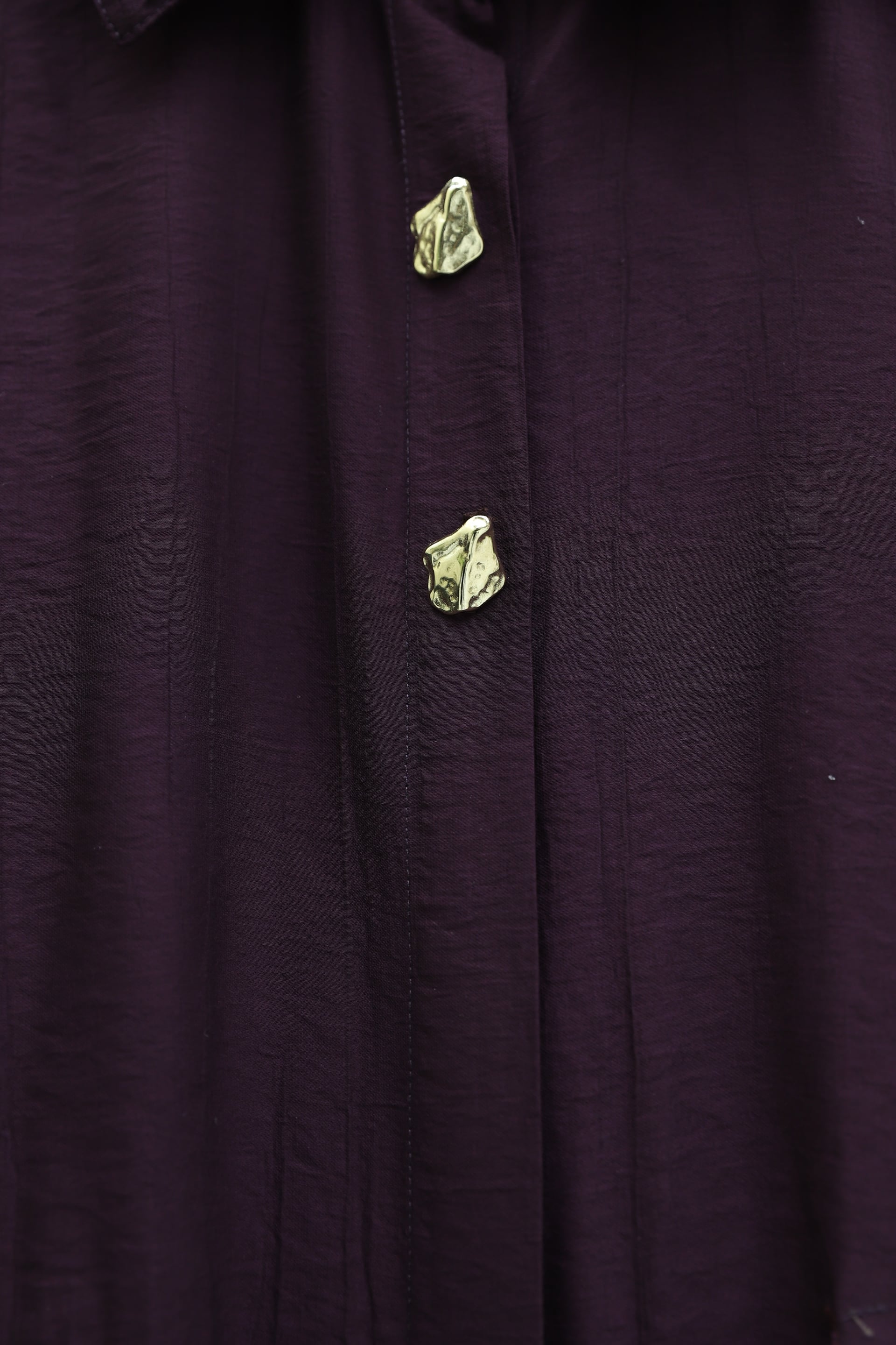 Tunnel Drawstring Waist Wide-Leg Trousers and Long-Sleeve Top Set - Plum - Podyumplus - by Peralane - photo 7