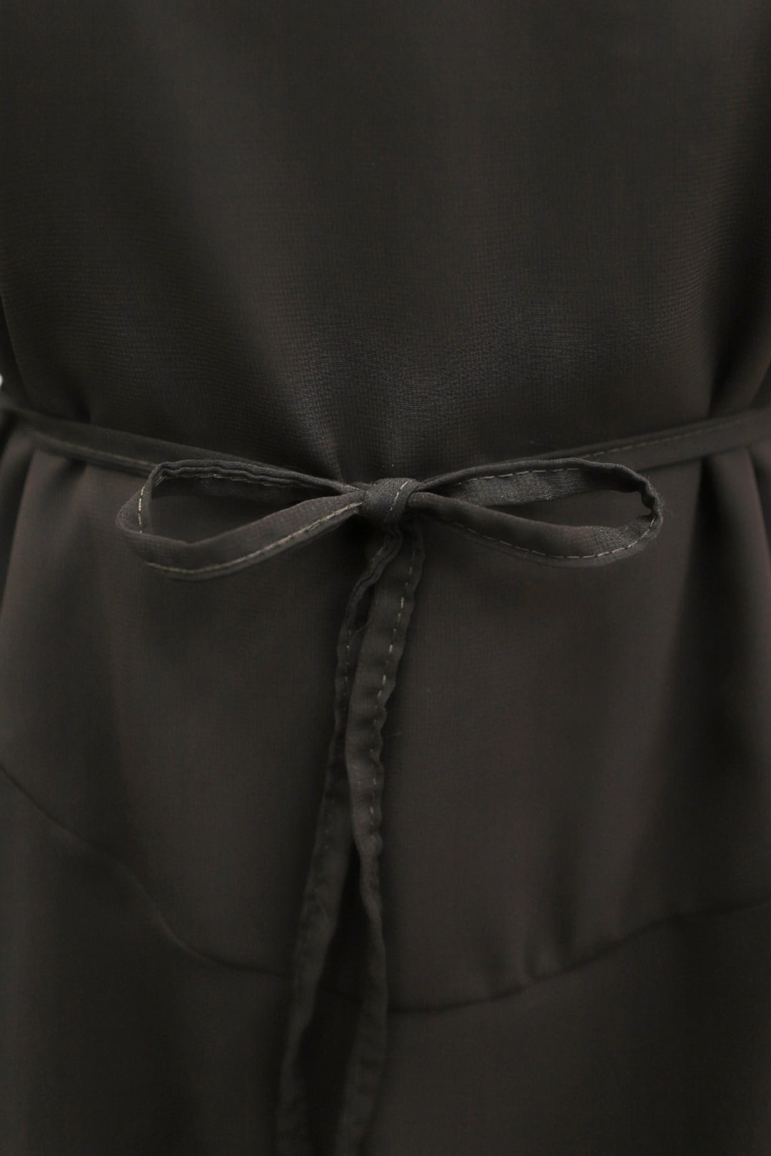 Dark Brown Ruffled Sleeve and Belted Lined Chiffon Blouse and Trousers Set - Podyumplus - by Peralane - photo 5
