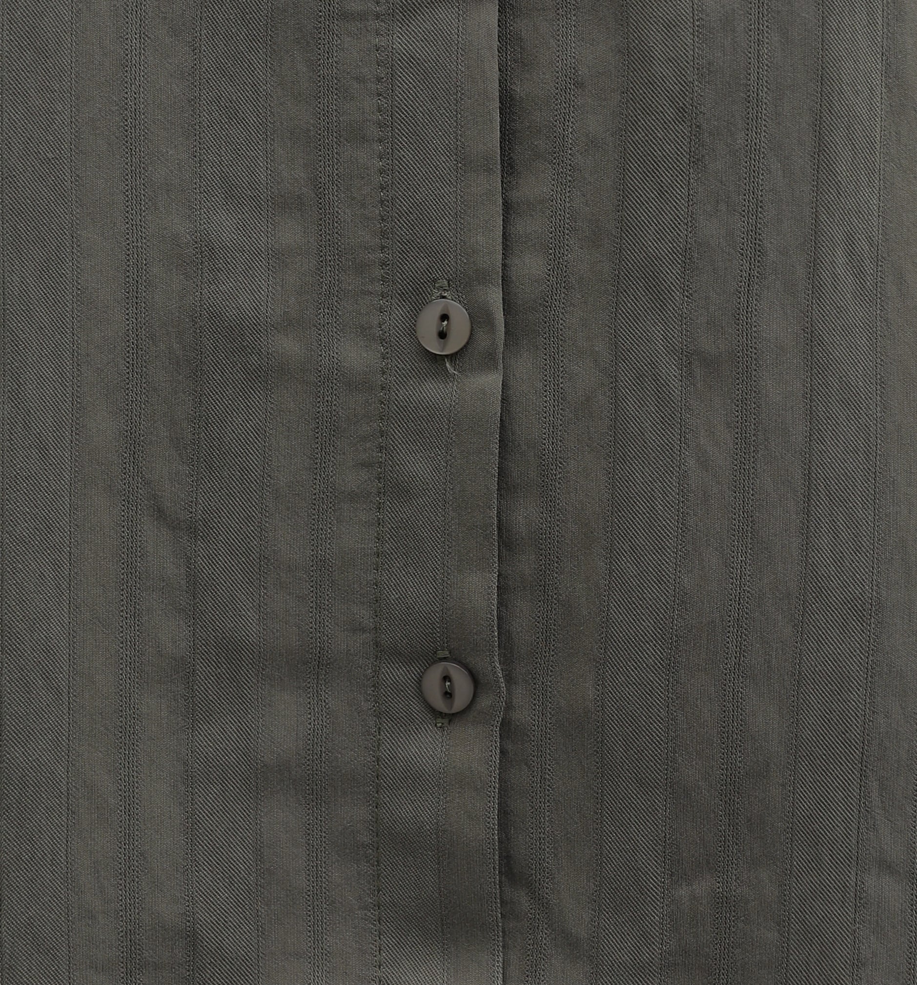 Long Back Oval Cut Buttoned Oversize Blouse - Light Brown - Podyumplus - by Peralane - photo 8