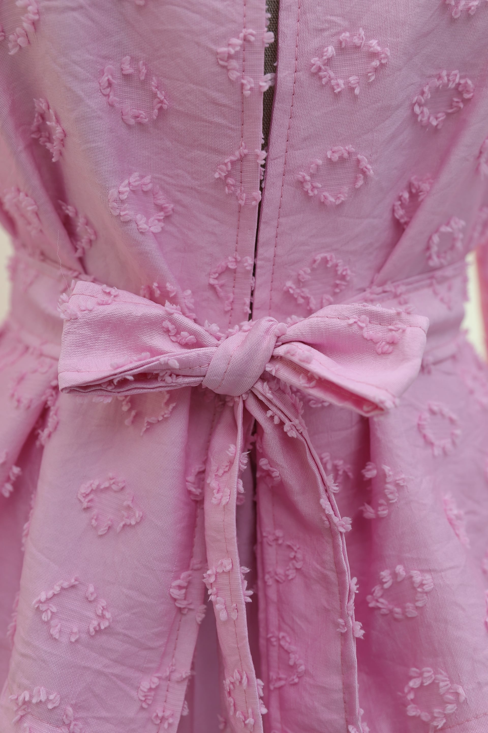 Textured Jacquard Co-ord Set with Belted Skirt - Pink - Podyumplus - by Peralane - photo 8