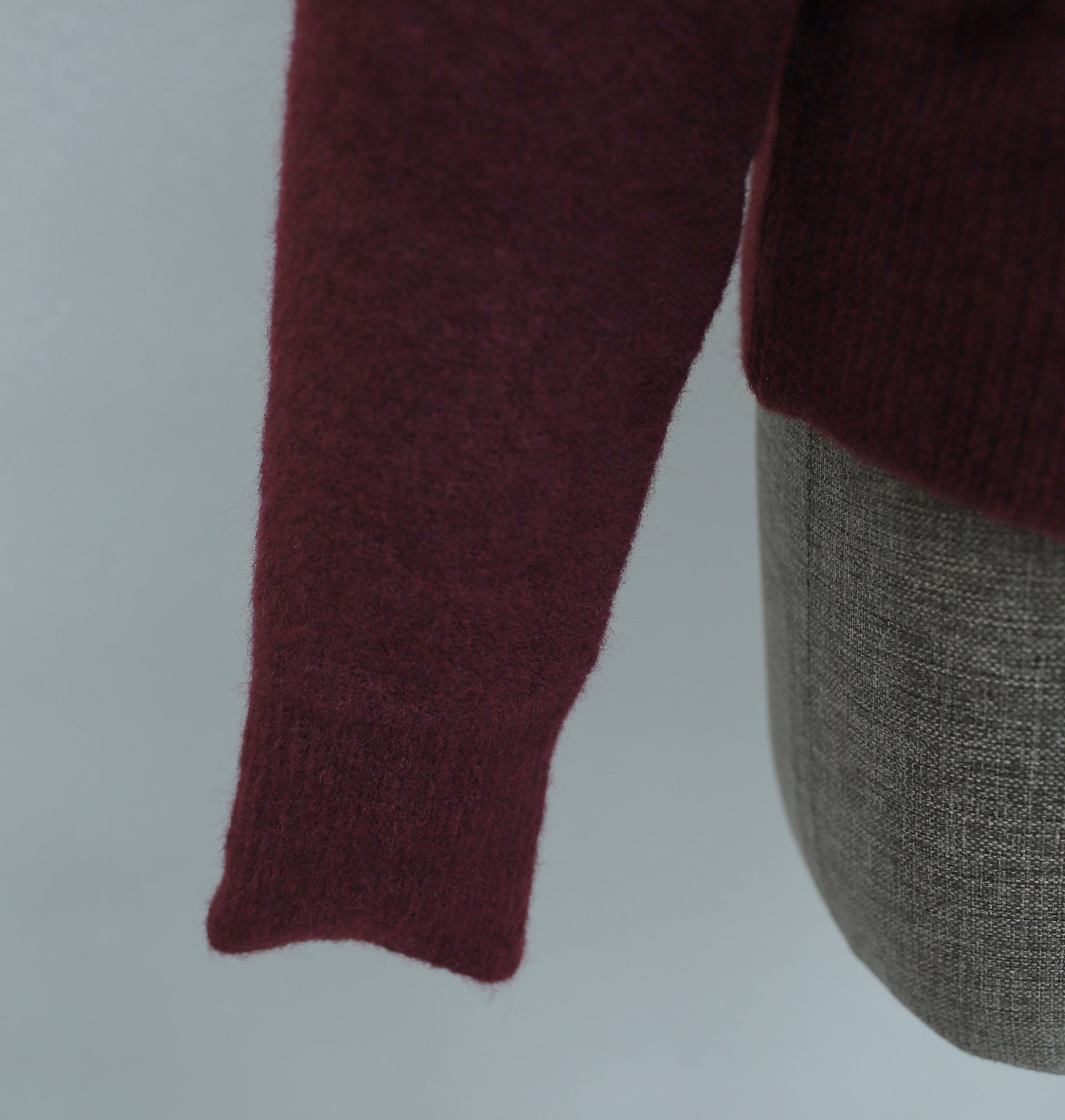 Braided Ruffled Buttoned Knit Cardigan - Plum - Podyumplus - by Peralane - photo 6