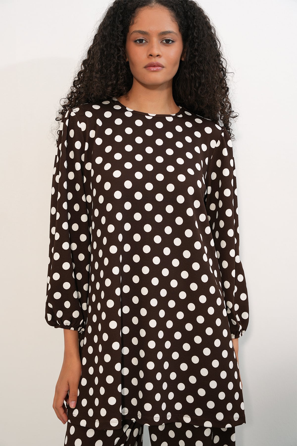 Women's Polka Dot Tunic and Trousers Two-Piece Set - Bigdart - by Peralane - photo 6