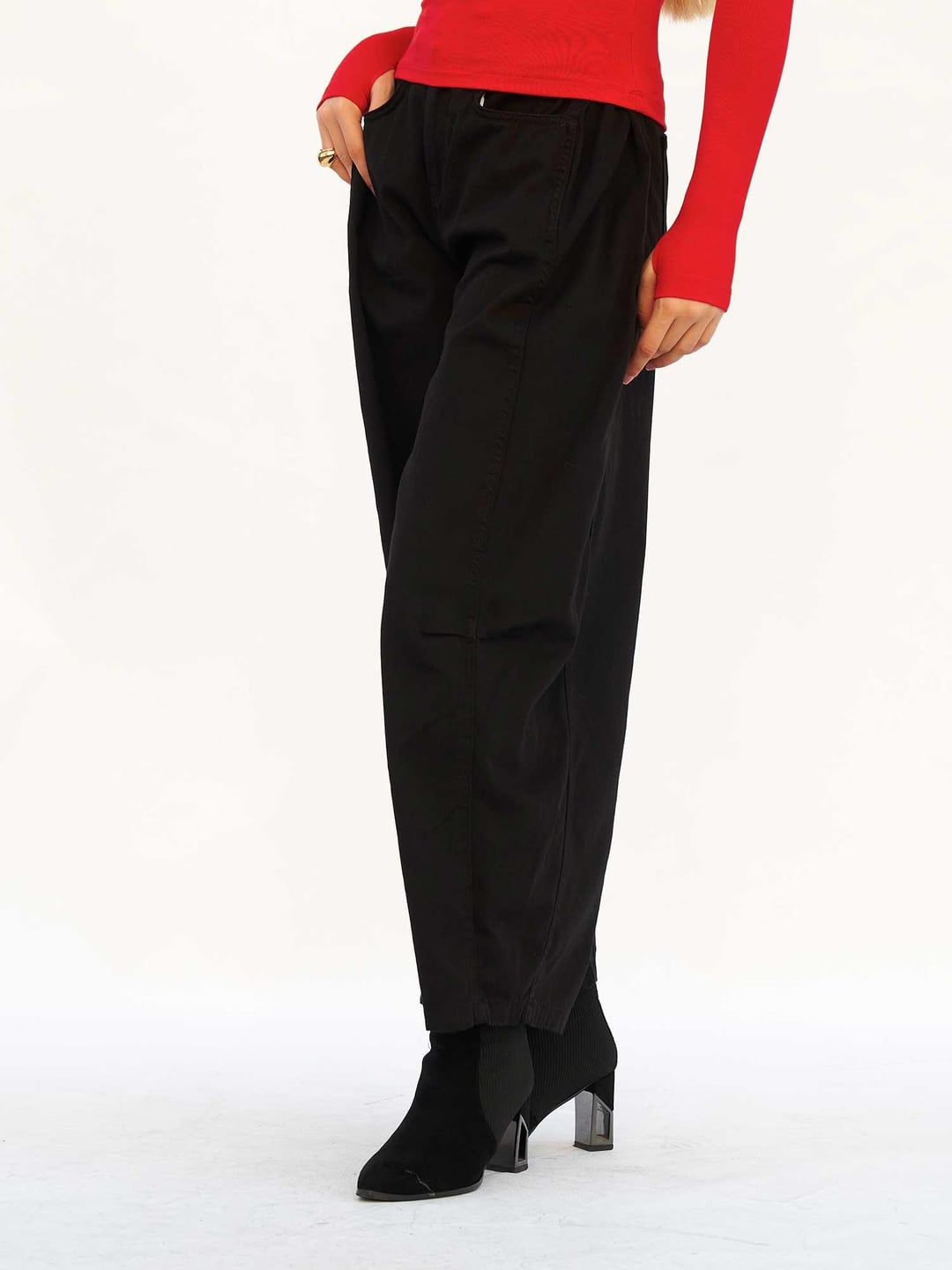 Curve Wide Leg Gabardine Trousers - Lefon - by Peralane - photo 5