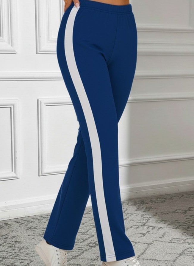 Women's High-Waist Side Stripe Viscose Two-Thread Trousers - Janes - by Peralane - photo 2