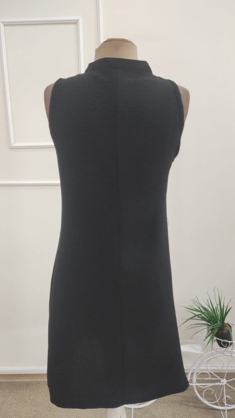 Women's Sleeveless V-Neck Button Front Short Dress - Janes - by Peralane - photo 8