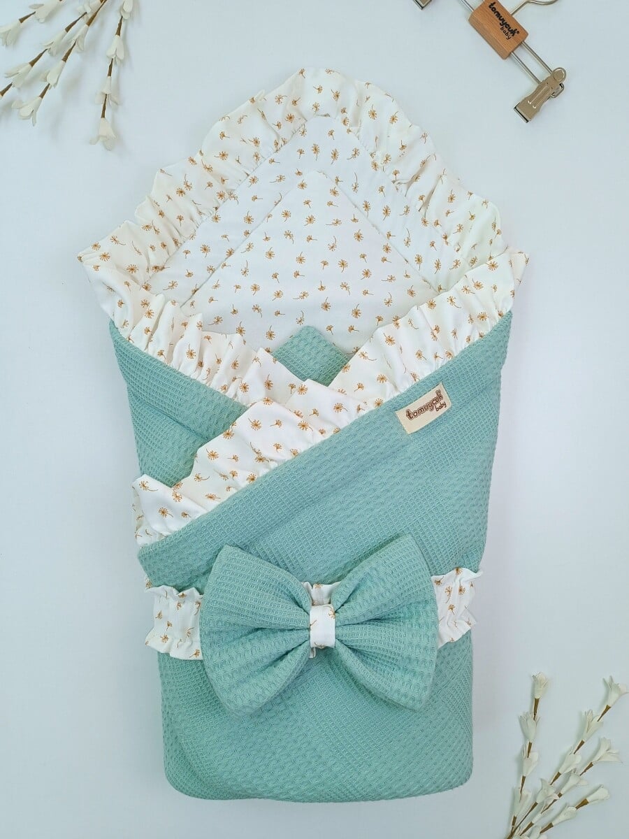Baby Luxe Mosaic Waffle Swaddle 0-24M - Tomuycuk - by Peralane