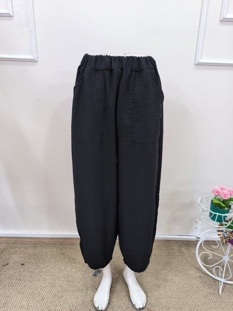 Women's High-Waist Patch Pocket Wide-Leg Trousers - Janes - by Peralane - photo 4