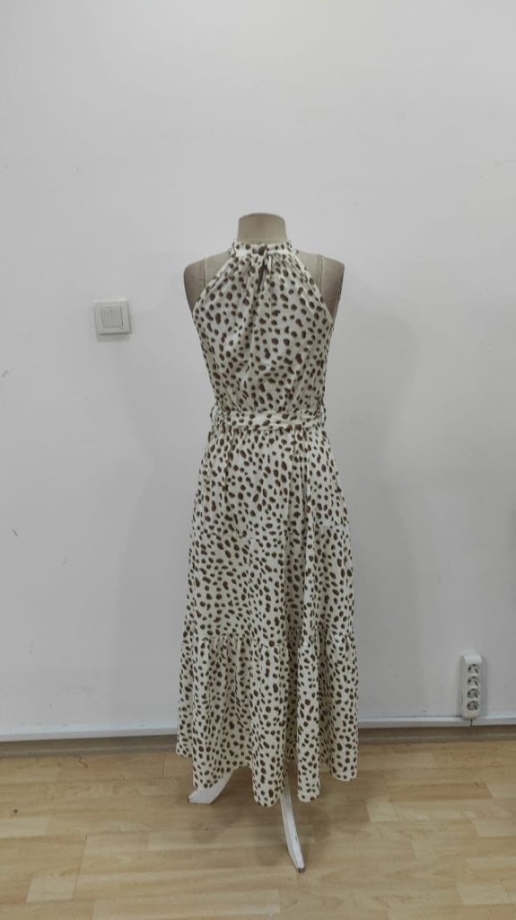 Women's Sleeveless Maxi Dress with Dalmatian Spot Print - Janes - by Peralane - photo 8