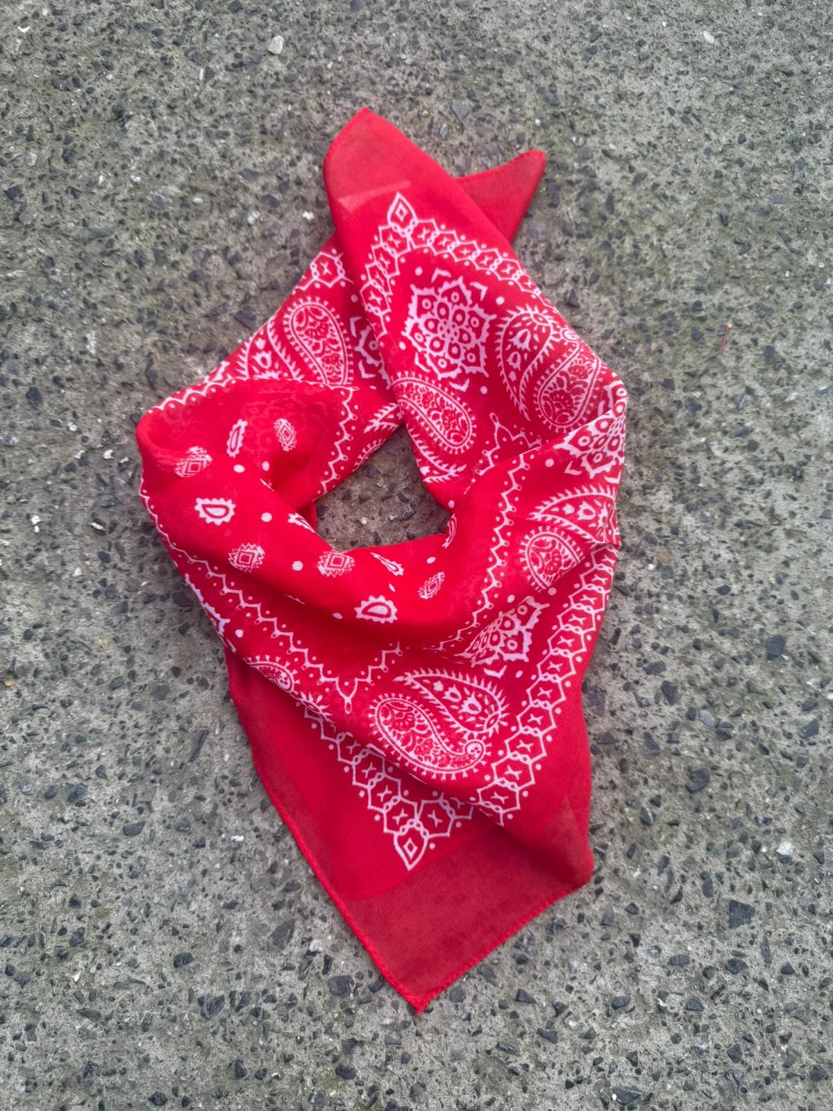 Red Paisley Print Bandana Scarf 50x50 cm - Nesvay - by Peralane - photo 3