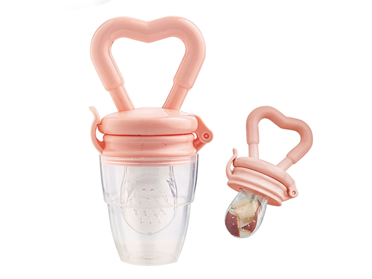 Baby Fruit Feeder Set - Pink - Baby Time - by Peralane