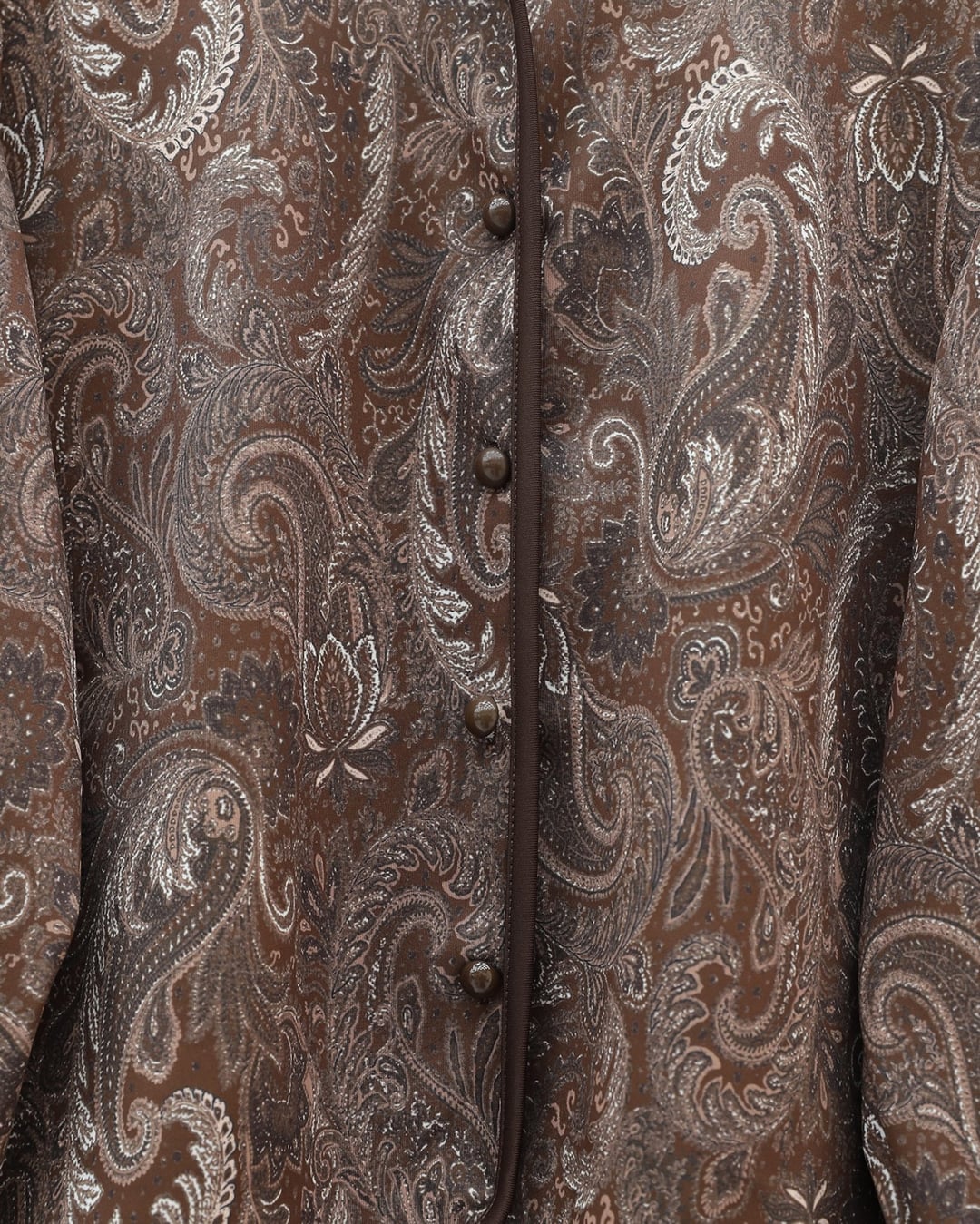 Ethnic Print Button Detail Scuba Jacket and Skirt Set - Brown - Podyumplus - by Peralane - photo 8