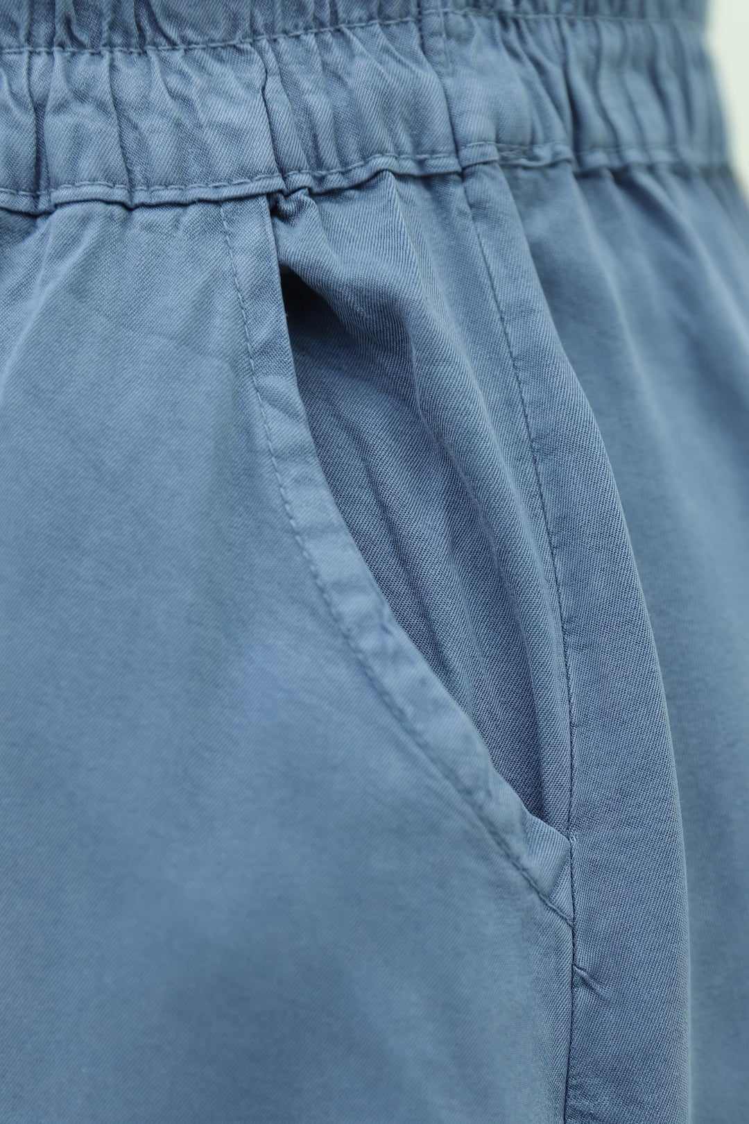 Elastic Waist Drawstring Pocket Tencel Skirt - Petrol - Podyumplus - by Peralane - photo 9