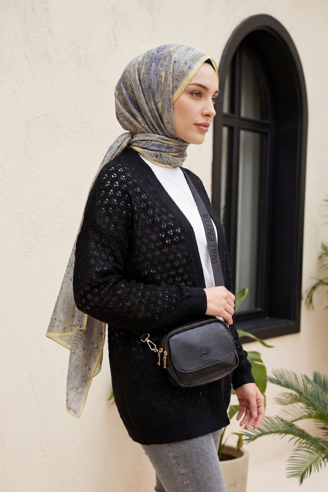 Open-Knit Black Cardigan - Podyumplus - by Peralane - photo 2
