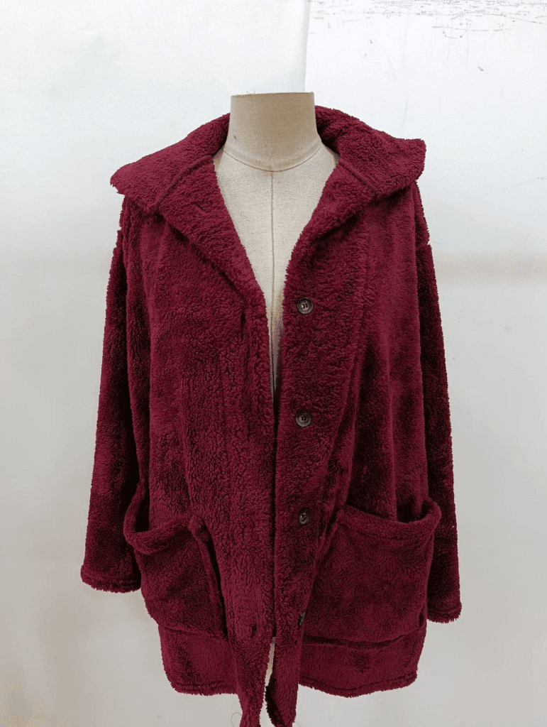 Women's Long Sleeve Collared Button-Front Welsoft Coat - Janes - by Peralane - photo 4