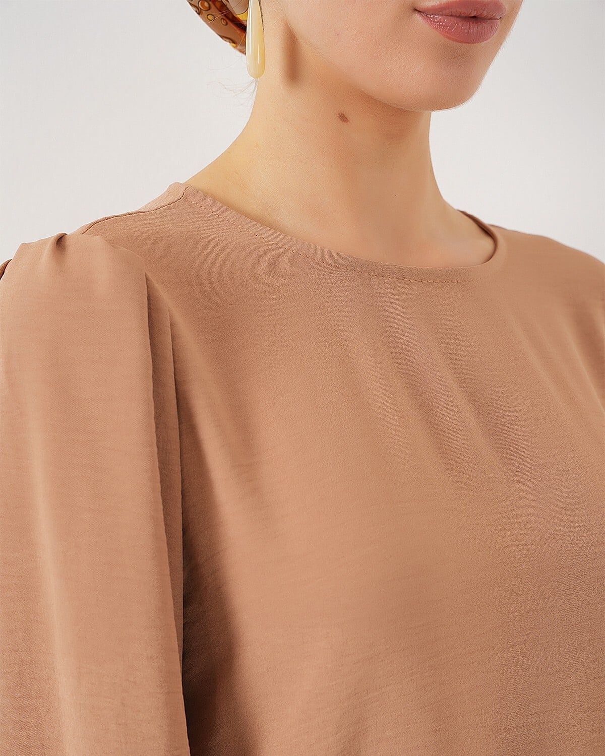 Women's Camel Tunic and Wide-Leg Trouser Set - Bigdart - by Peralane - photo 9