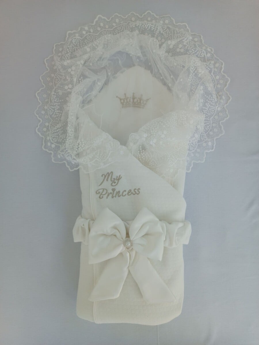 Baby Swaddle with 'My Princess' Embroidery - Pink 0-18M - Tomuycuk - by Peralane