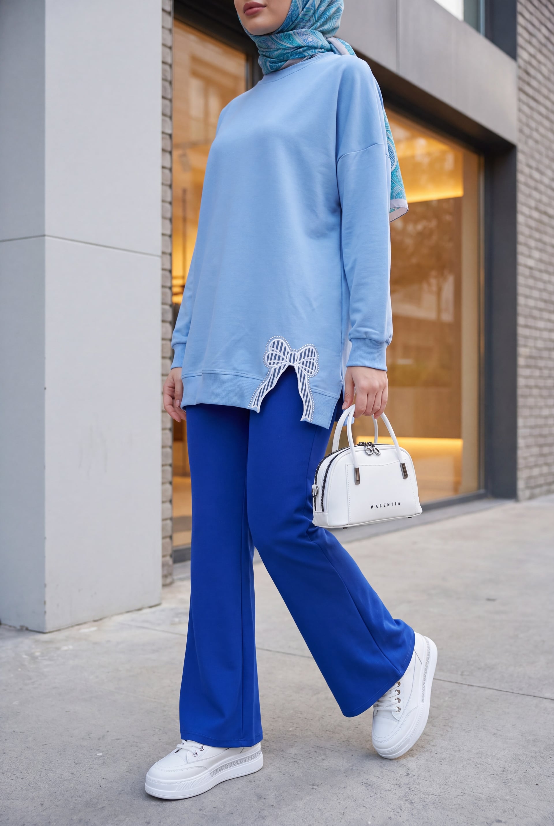 Imported Fabric Wide-Leg Trousers - Saks - Podyumplus - by Peralane - photo 4