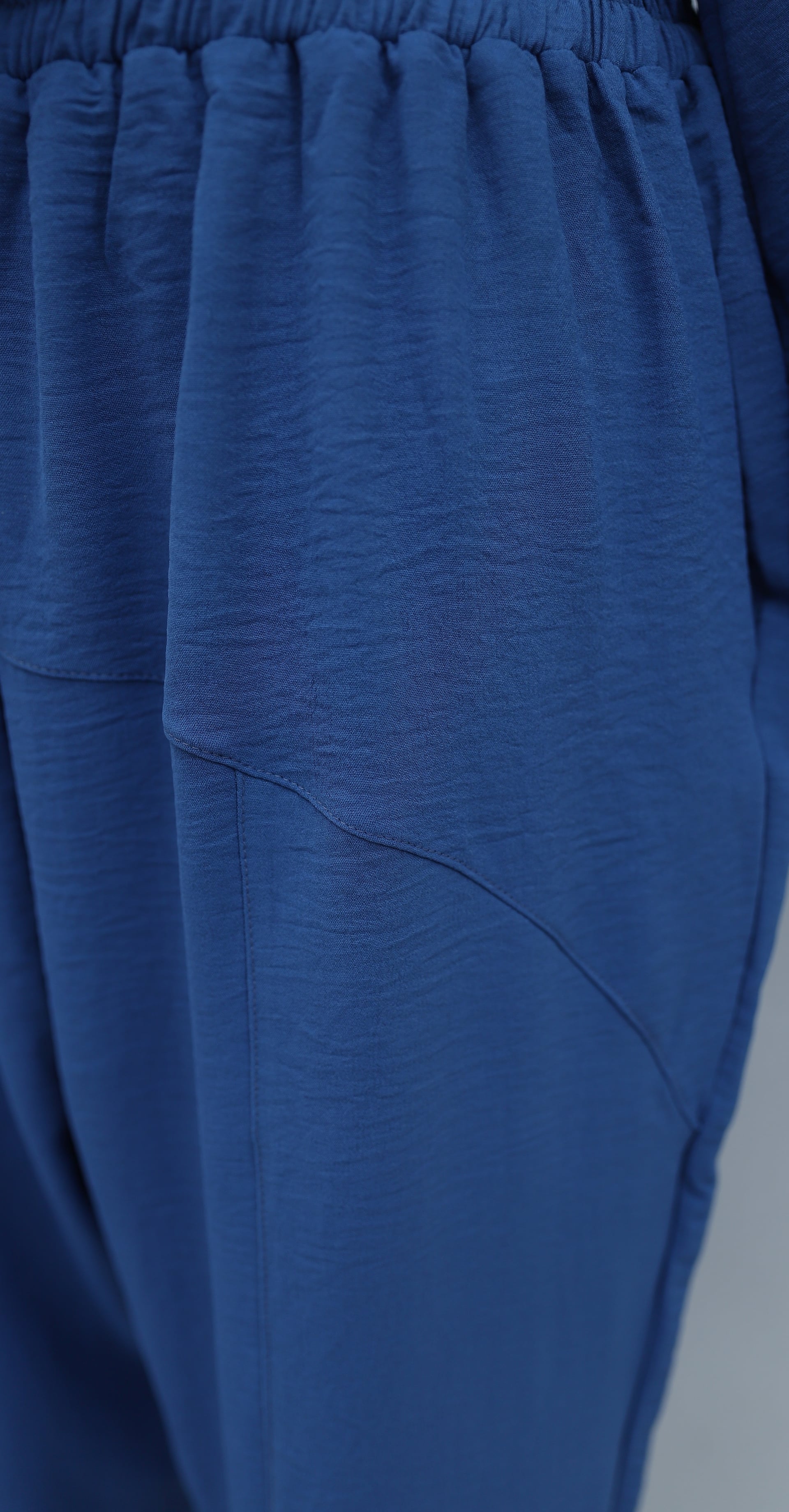 Indigo Drawstring Front Two-Piece Modest Set with Top and Trousers - Podyumplus - by Peralane - photo 9