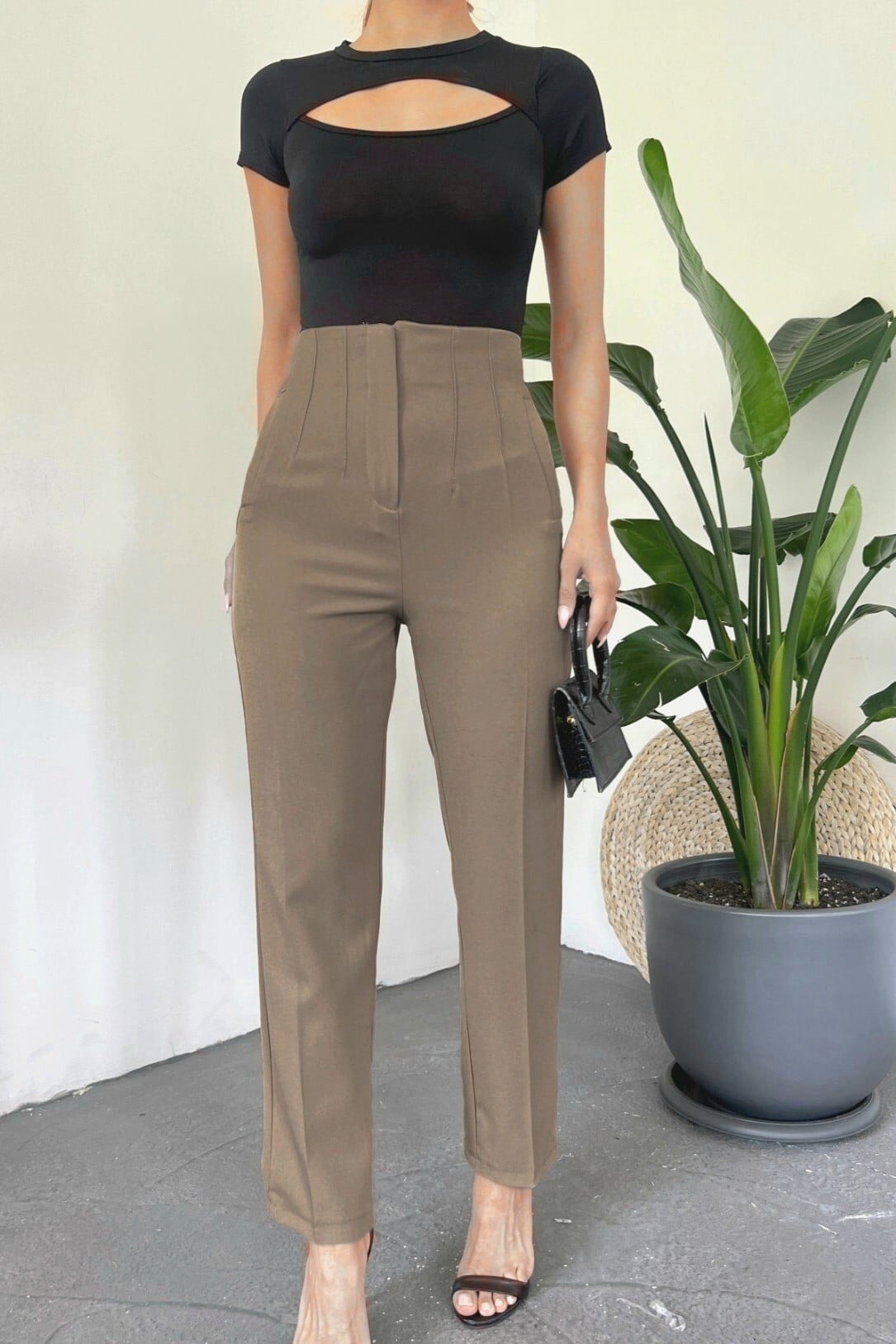 Women's Pleated Carrot Trousers - Vizon - Podyumplus - by Peralane - photo 5