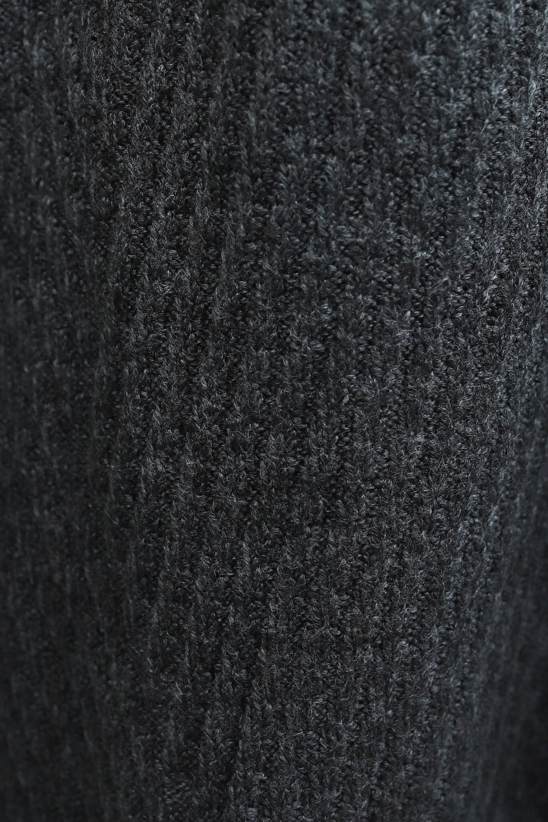 Bike Neck Patterned Relaxed Knit Tunic - Dark Grey - Podyumplus - by Peralane - photo 6