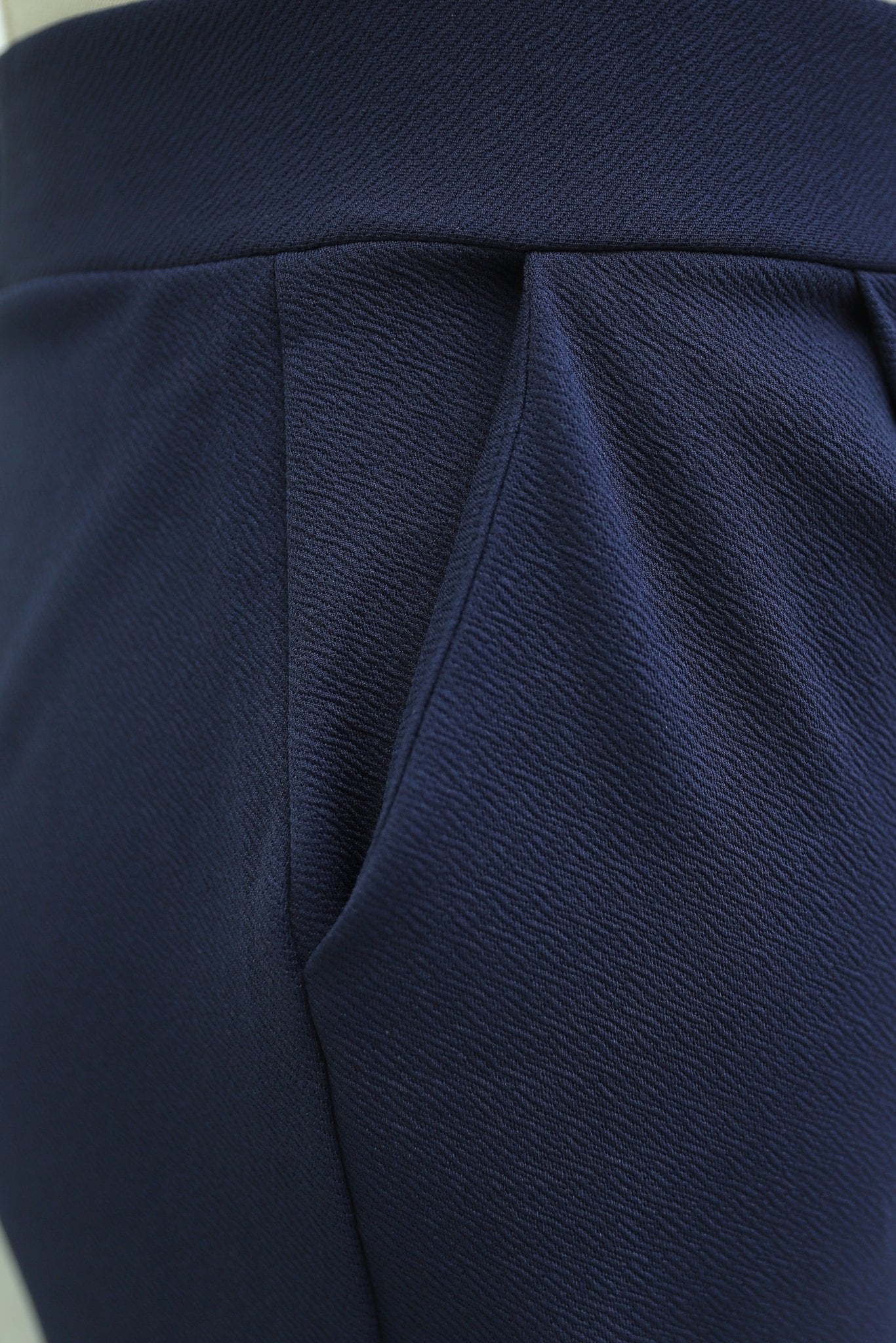 Women's Velcro Waist Skinny Leggings - Navy - Podyumplus - by Peralane - photo 6