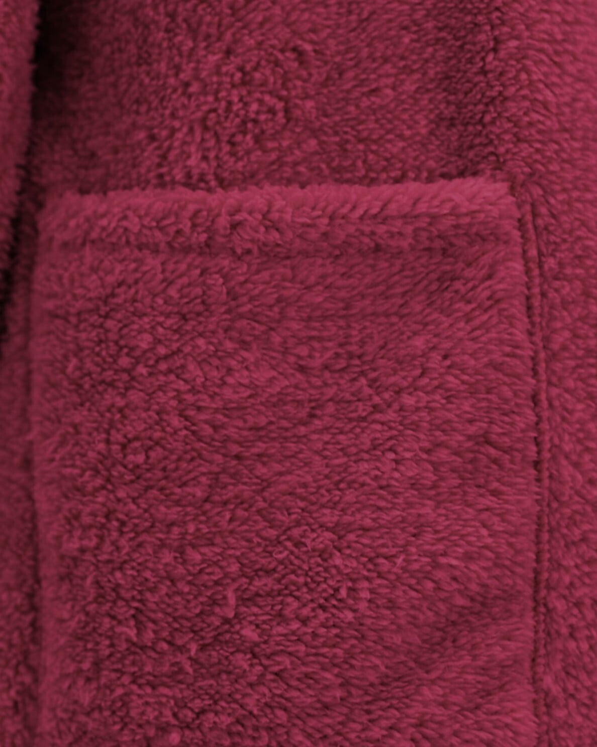 Full-Length Buttoned Pocketed Plush Jacket - Burgundy - Podyumplus - by Peralane - photo 4