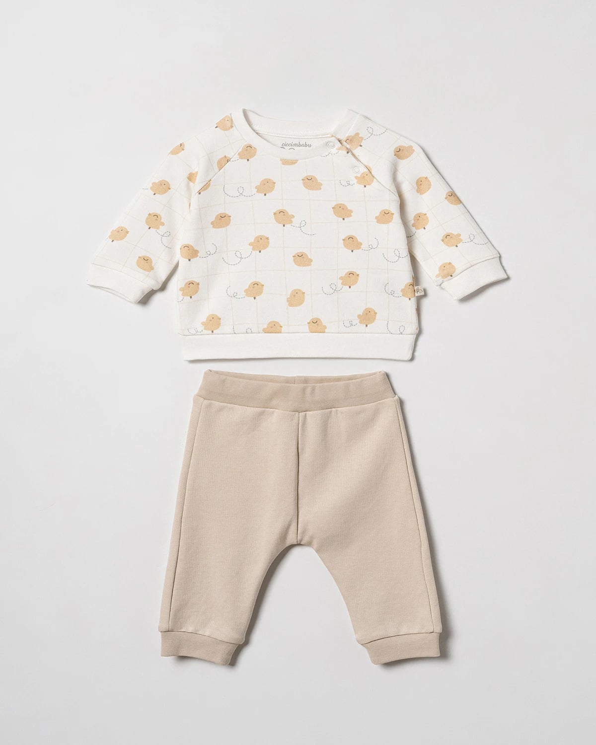 Bird Print 2-Piece Set - 5356 - Ciccimbaby - by Peralane