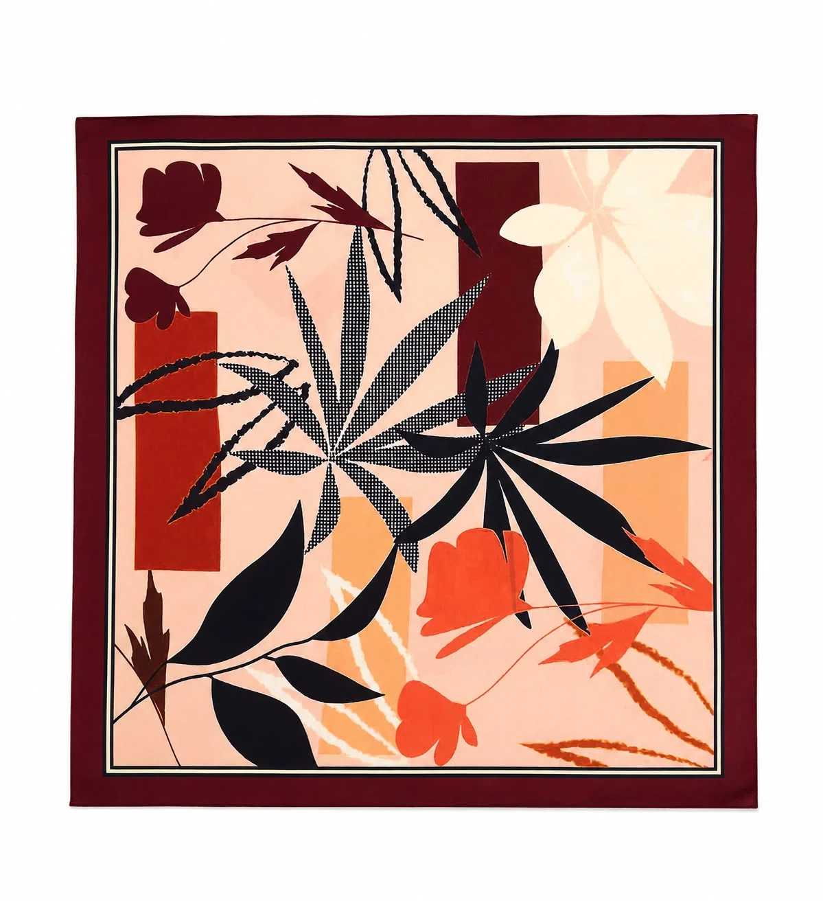 Ethnic Floral Print Foulard 70x70 cm - Nesvay - by Peralane - photo 4