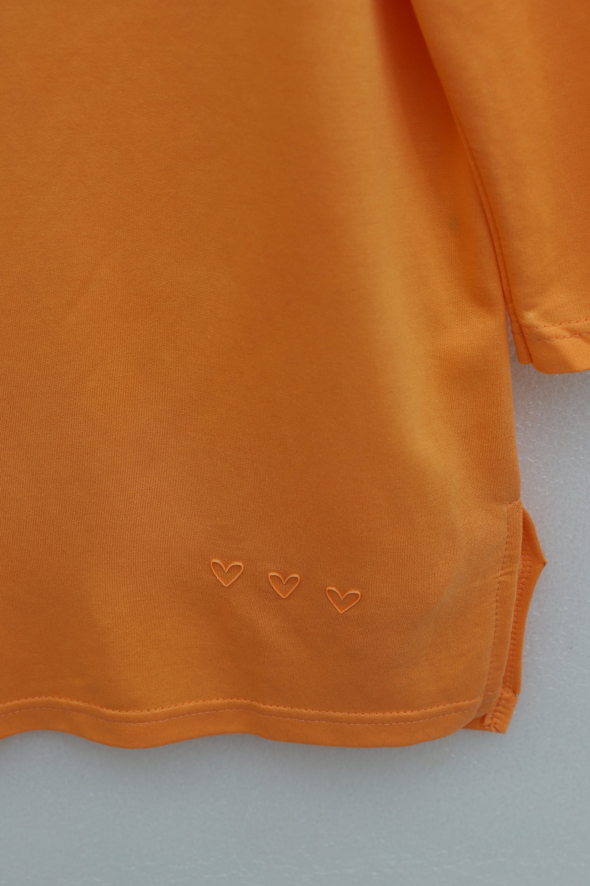 Orange Heart Detail Slit Relaxed Knit Tunic - Podyumplus - by Peralane - photo 8