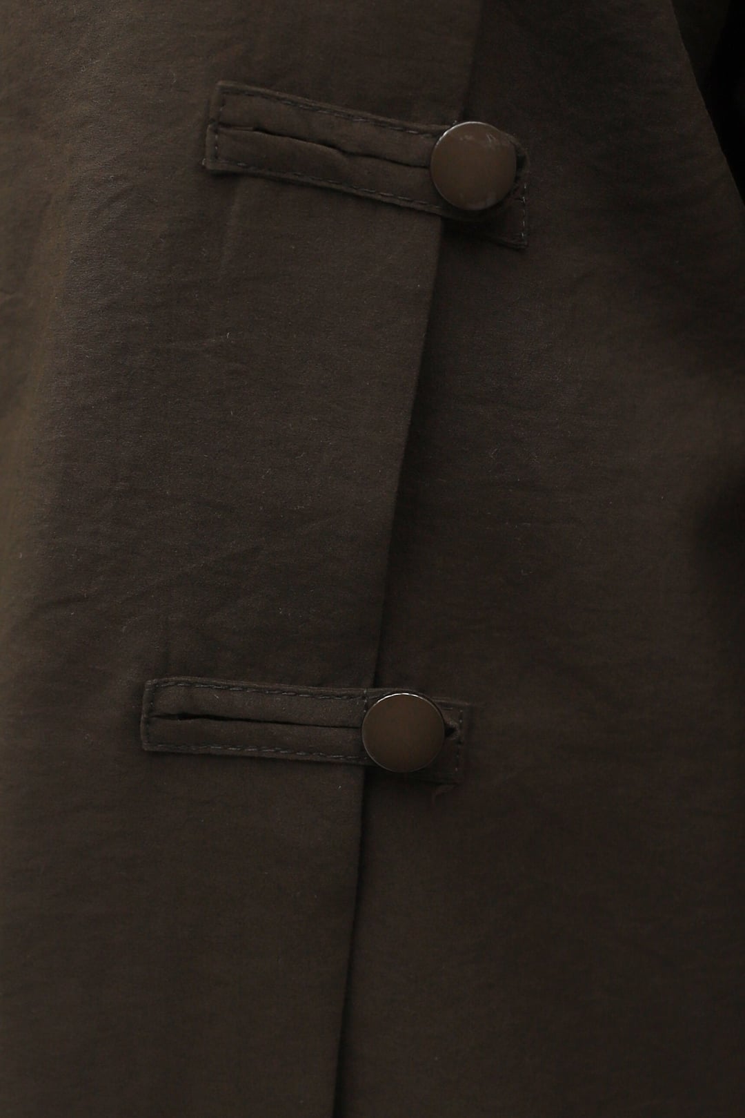 Round Neck Button Front Long Back Poliviscose Tunic - Brown - Podyumplus - by Peralane - photo 7