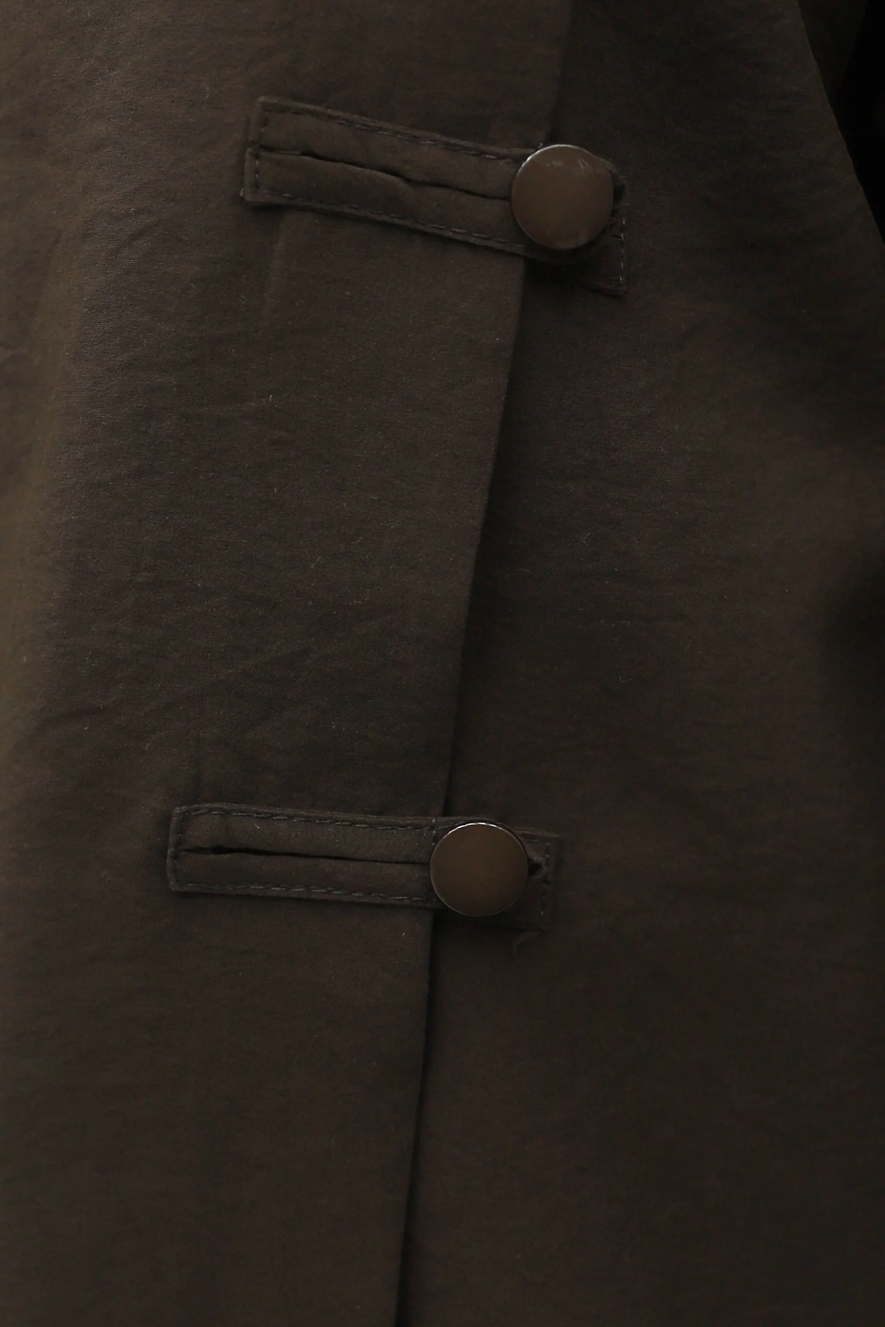 Round Neck Button Front Long Back Poliviscose Tunic - Brown - Podyumplus - by Peralane - photo 7