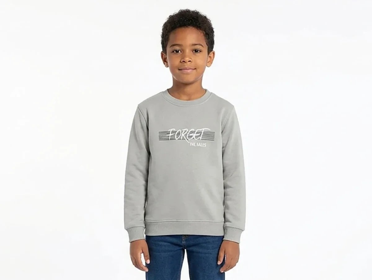 Forget Print Brushed 3-Thread Boys' Sweatshirt - Tanem Kids - by Peralane