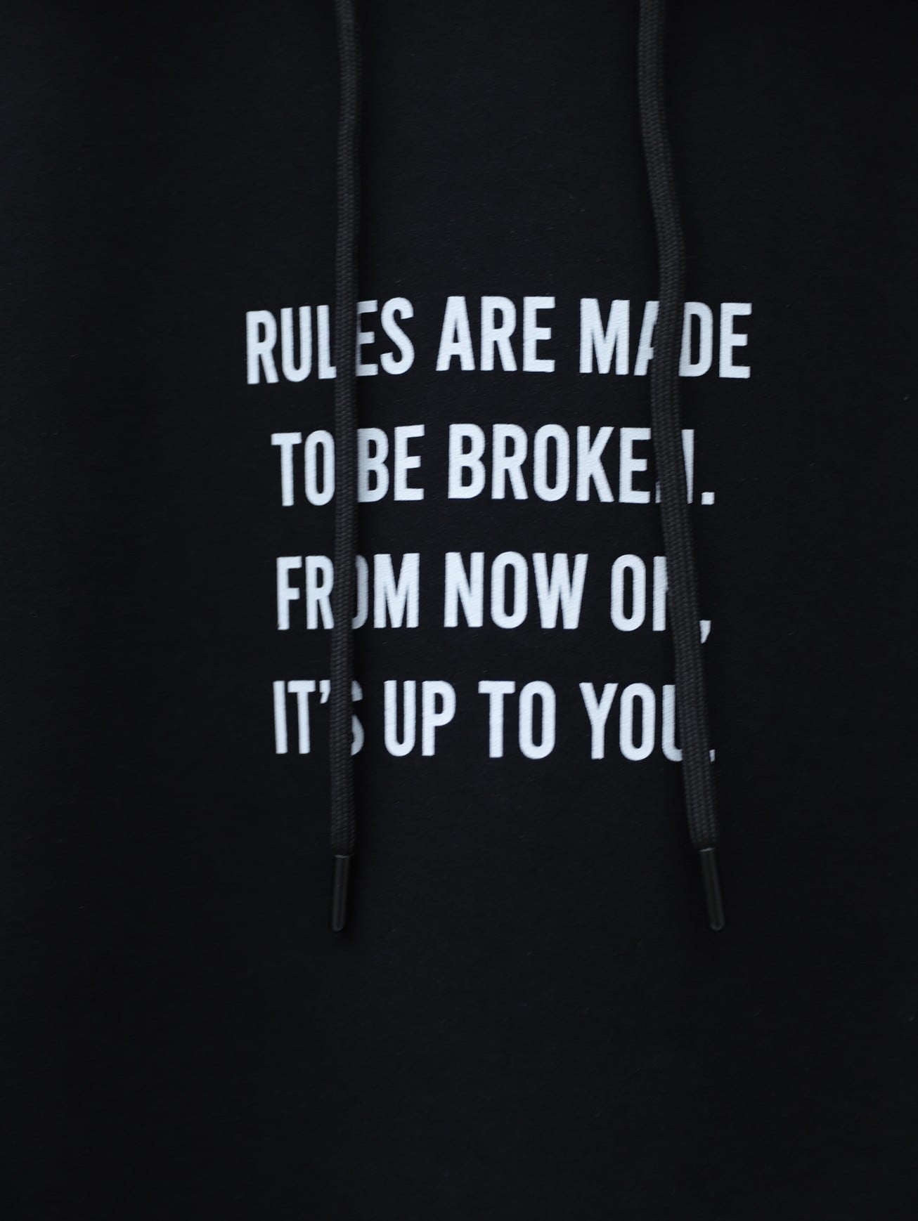 Black Hooded Sweatshirt with Metal Buttons and Print for Women - Podyumplus - by Peralane - photo 2
