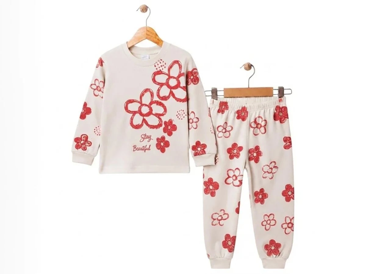Girls' Floral Print Pyjama Set - 3 Pack - Supermini - by Peralane