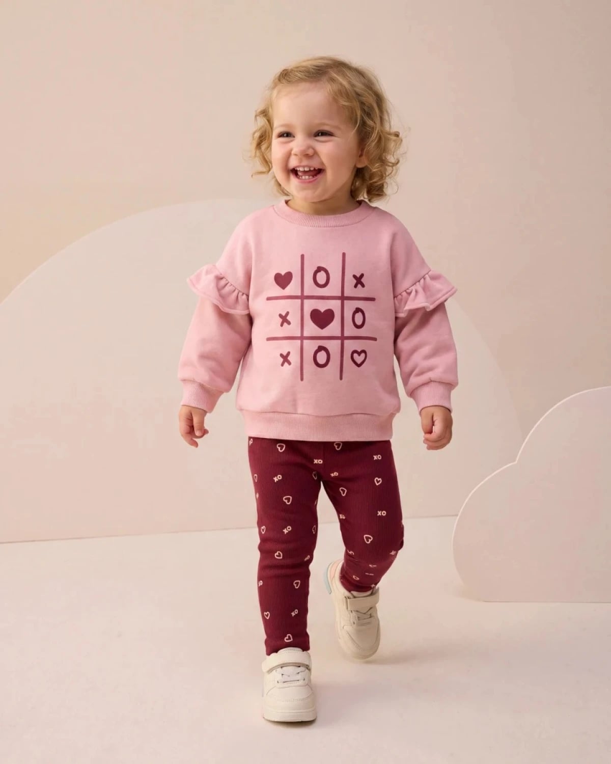 Girl's Two-Piece Set - Sweatshirt and Leggings - 18578 - Interkidsy - by Peralane