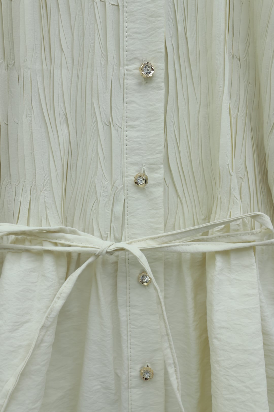 Stone-Coloured Spanish Sleeve Tunic with Stone Buttons and Belt - Podyumplus - by Peralane - photo 7