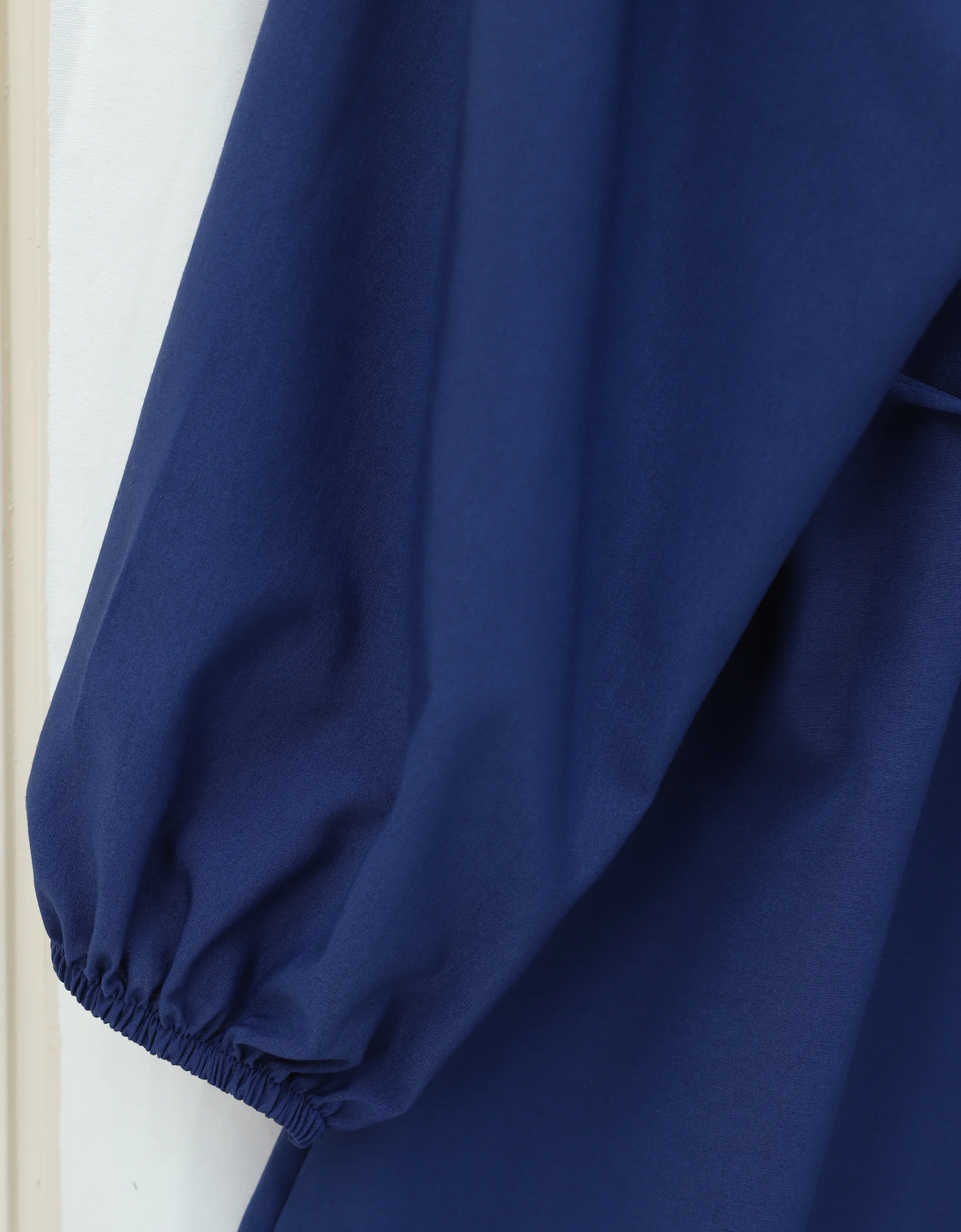 Navy Blue Wide Collar Studded Tunic with Tie Belt - Podyumplus - by Peralane - photo 6