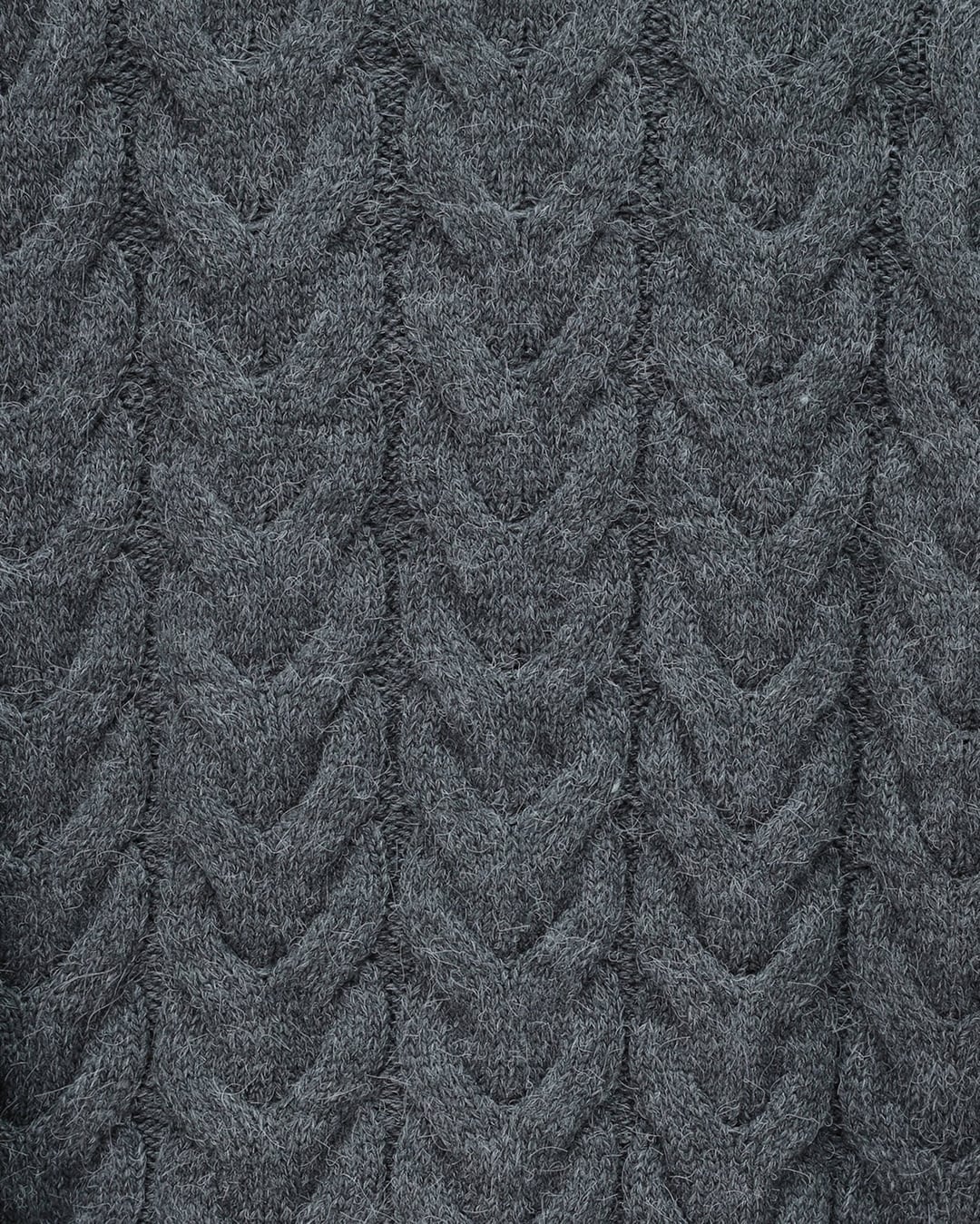 Cable Knit Crop Sweater in Dark Grey - Podyumplus - by Peralane - photo 2