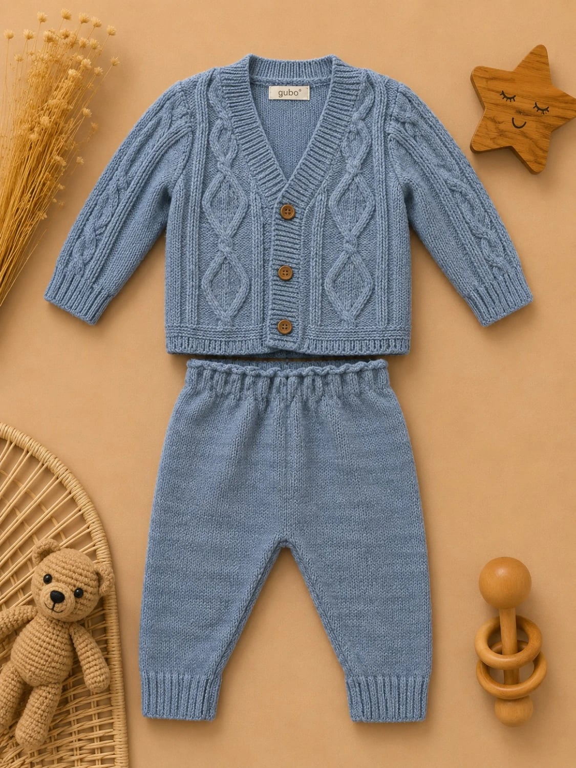 2-Piece Knitted Baby Set - 1191 - Has Bereket - by Peralane