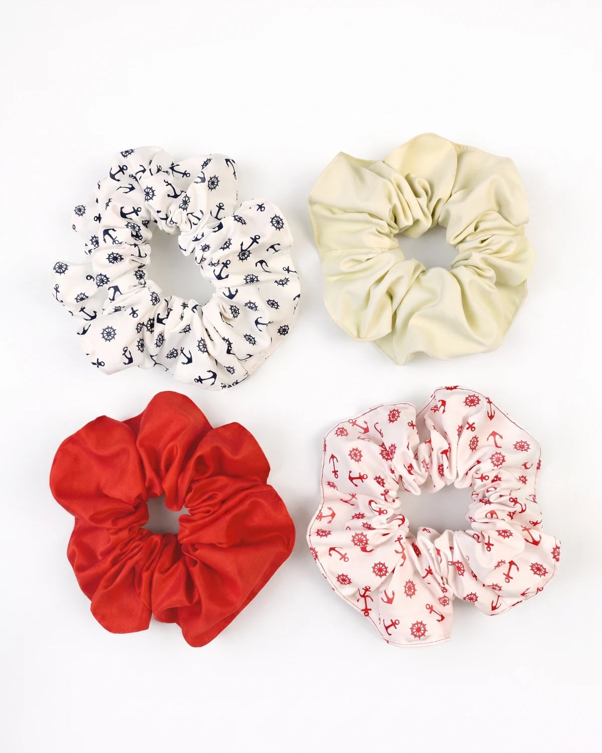 Set of 4 Satin Hair Scrunchies for Girls – Mix 2 - Tontiny - by Peralane