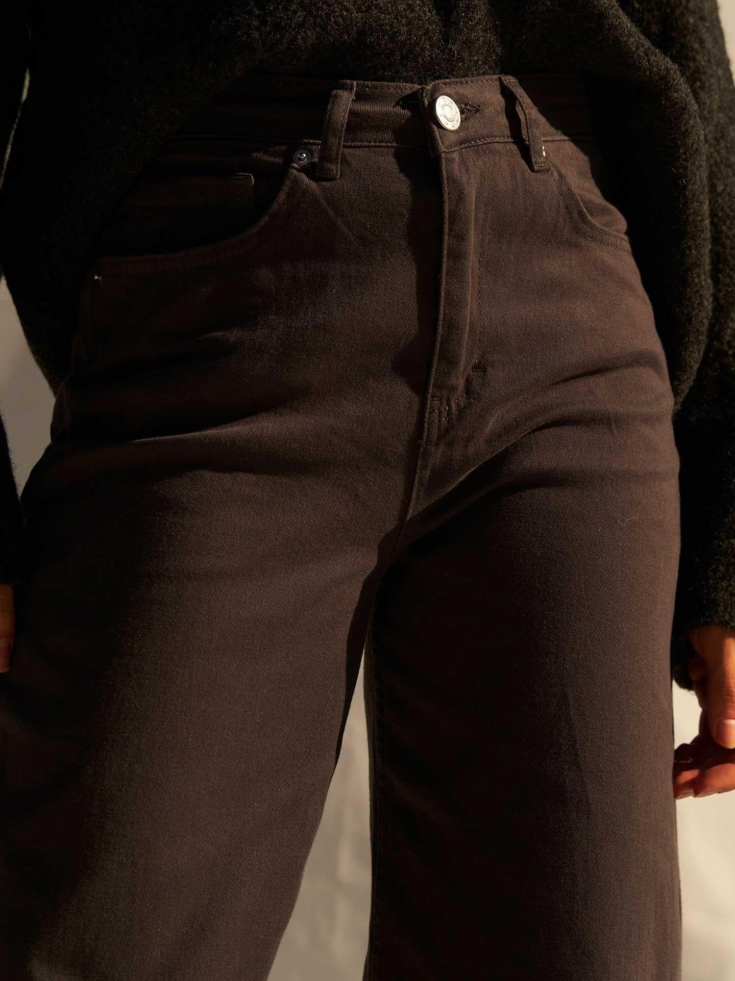 Women's 5-Pocket Palazzo Trousers in Anthracite - Lefon - by Peralane - photo 7