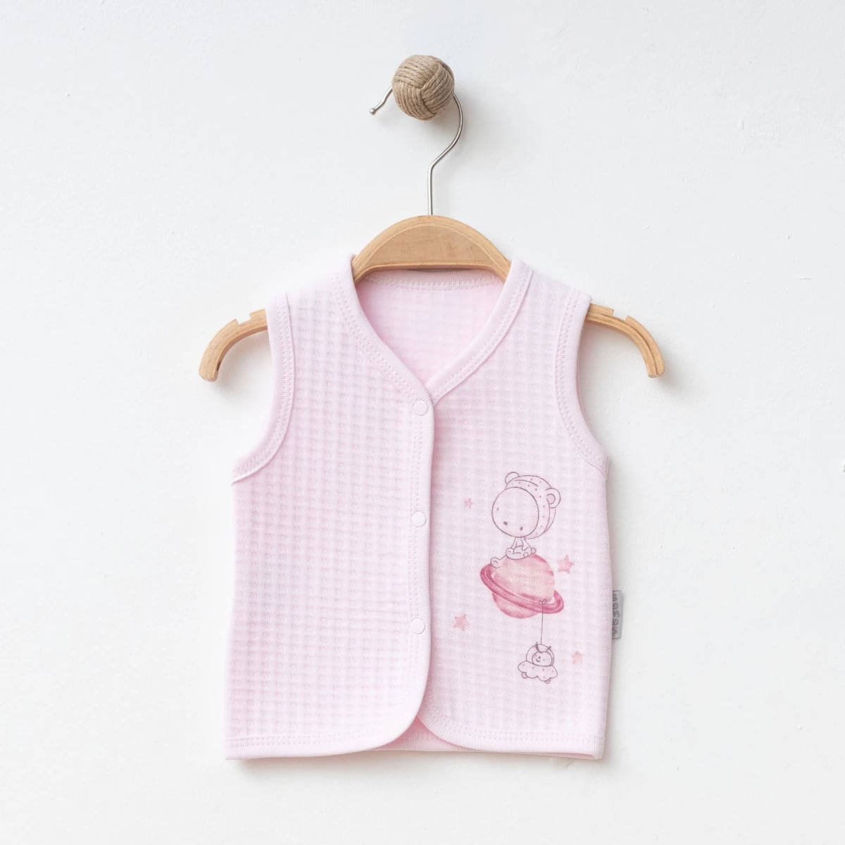 Quilted Baby Vest - Pink (Pack of 3) - Gumus Baby - by Peralane