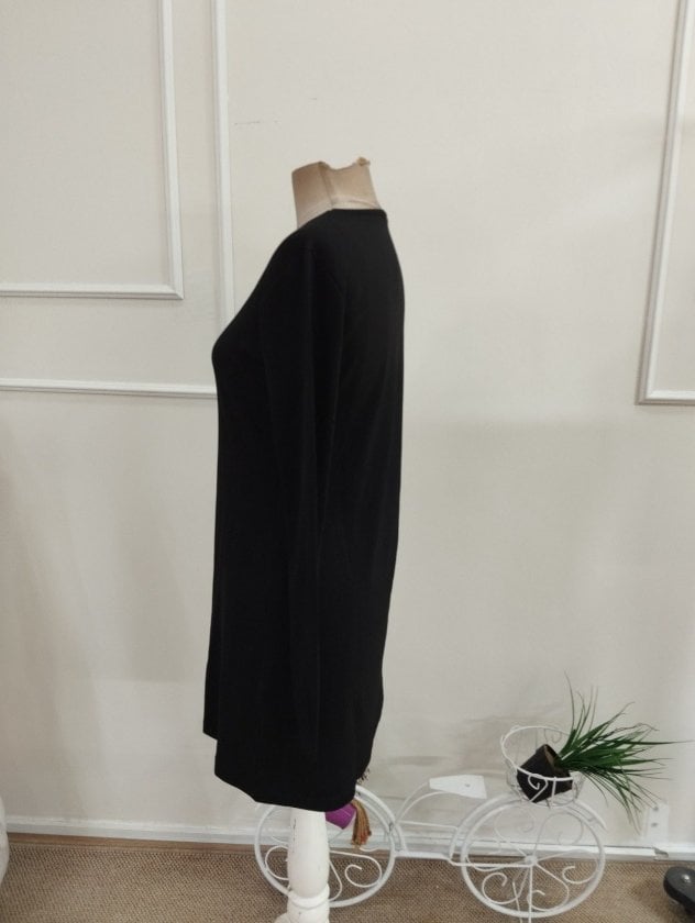 Women's Long-Sleeved Round Neck Short Modal Dress - Janes - by Peralane - photo 5