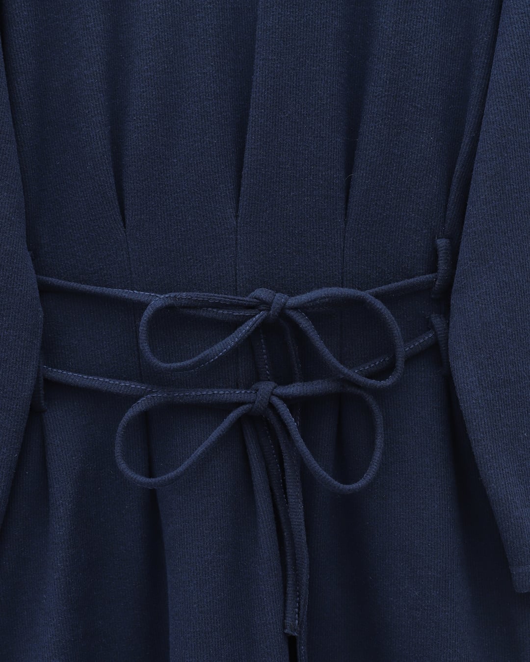Navy Blue Selanik Long Dress with Self-Tie Belt - Podyumplus - by Peralane - photo 6