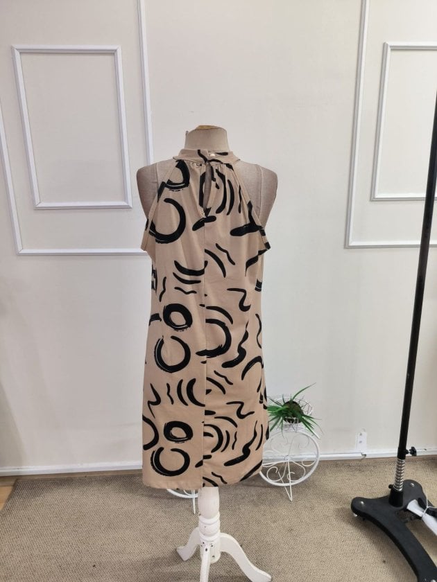Women's Sleeveless Halter Neck Print Short Suprem Dress - Janes - by Peralane - photo 7