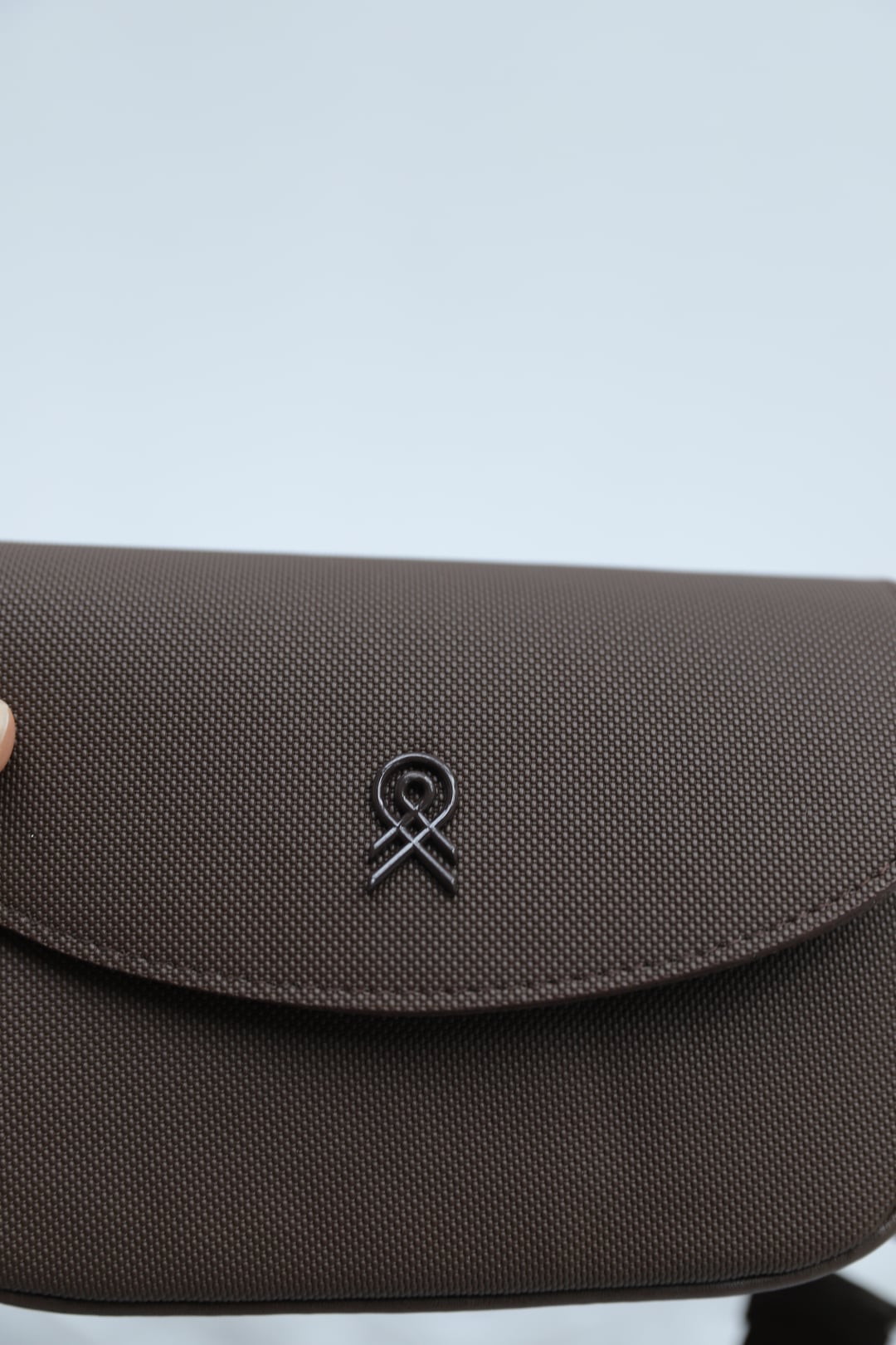 Brown Flap Box Bag with Woven Strap - Podyumplus - by Peralane - photo 4