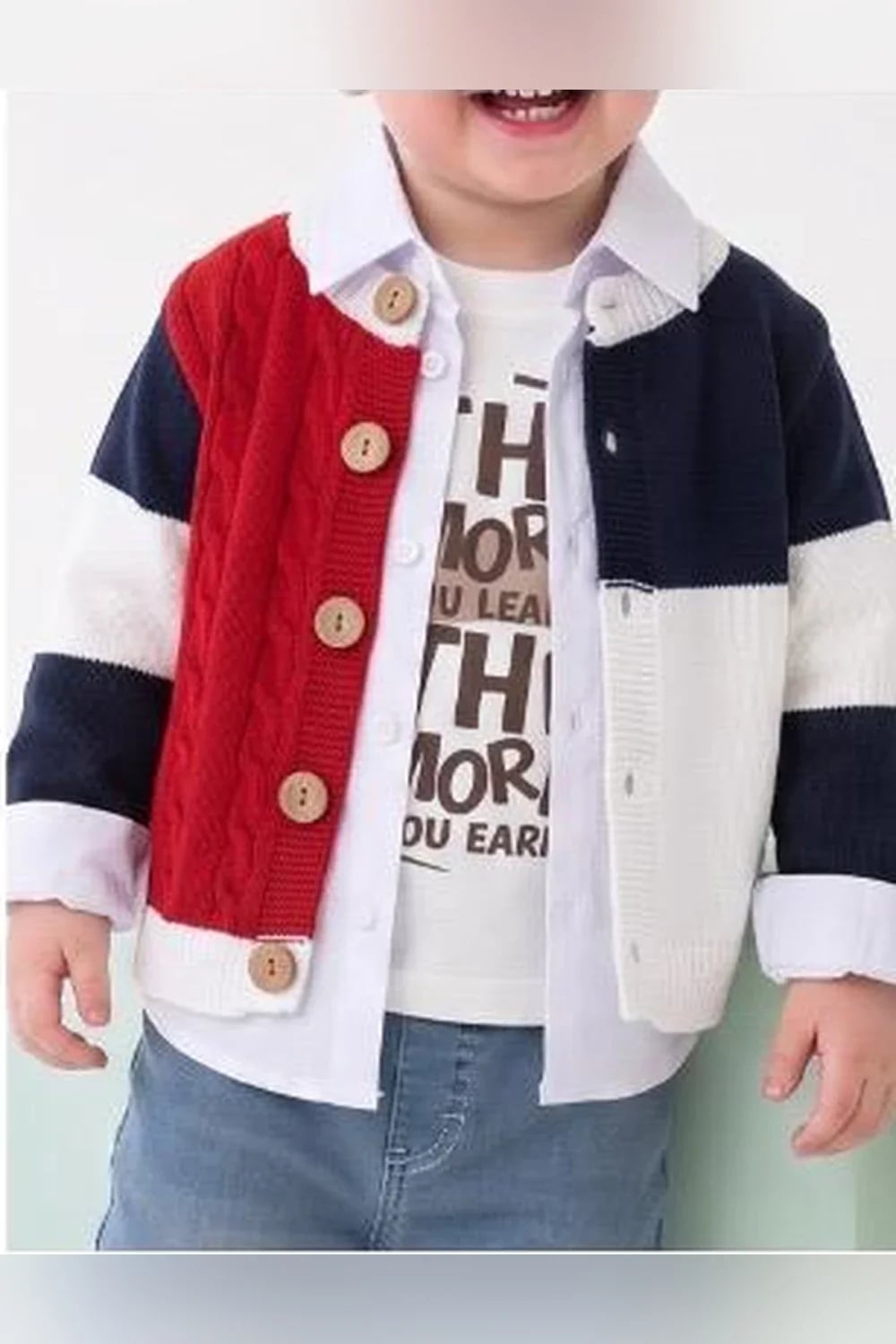 Baby Knit Cardigan Set - Navy - Pack of 4 - Has Bereket - by Peralane