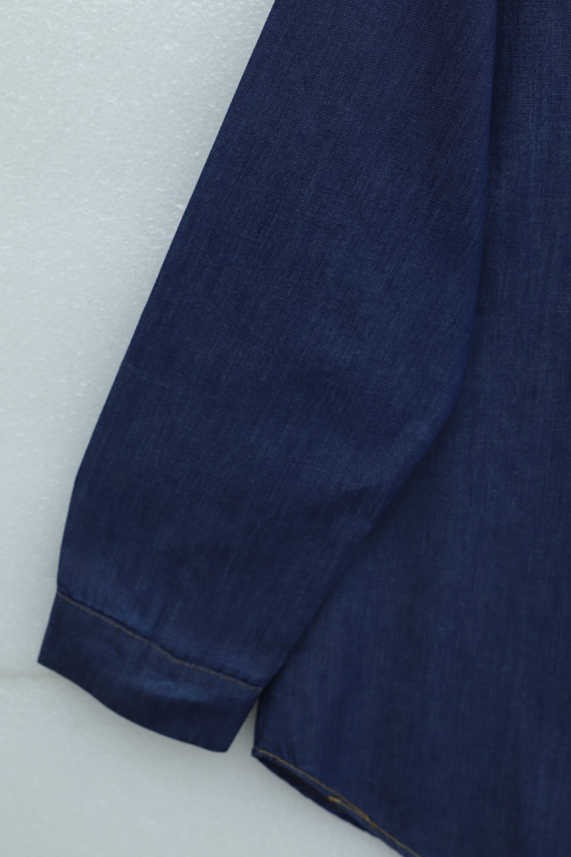 Embellished Belted Tencel Denim Two-Piece Set with Trousers - Dark Navy - Podyumplus - by Peralane - photo 6
